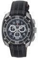 Swiss Military Calibre Men's 06-4F1-04-007 Flames Chronograph Grey Leather Date Watch