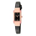 Jill Stuart Women's SILDC001 Rectangle Collection Leather Strap Watch