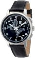 TX Men's T3C198 Classic Fly-Back Chronograph Steel Black Leather Strap Watch