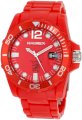 Haurex Italy Men's R7354URR Caimano Date Red Dial Plastic Sport Watch