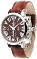 Gio Monaco Men's 124-A oneOone Automatic Brown Alligator Leather Chronograph Watch