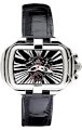 Gio Monaco Women's 280-A PrimaDonna Rectangular Black Alligator Leather Chronograph Watch