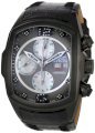 Invicta Men's 0513 Lupah Revolution Automatic Chronograph Diamond Accented Black Leather Watch
