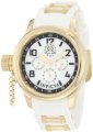 Invicta Women's 1815 Russian Diver White Mother-Of-Pearl Dial White Polyurethane Watch