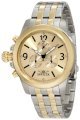 Invicta Men's 10057 Specialty Lefty Chronograph Gold Dial Two Tone Stainless Steel Watch