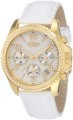 Invicta Women's IBI-10064-005 Chronograph Mother-Of-Pearl Dial White Leather Watch