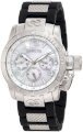 Invicta Women's 1697 Corduba Mother-Of-Pearl Dial Black Polyurethane and Stainless Steel Watch