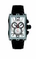 Gio Monaco Men's 626-A Mac V Rectangular PVD Black Alligator Leather Chrono Watch