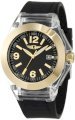 Invicta Women's IBI-10068-006 Gold Dial Black Polyurethane Watch