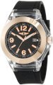Invicta Women's IBI-10068-007 Rose Gold Dial Black Polyurethane Watch
