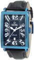 Gevril Men's 5006A Avenue of America Swiss Automatic Blue Leather PVD Watch