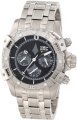 Invicta Men's 1744 Aviator Chronograph Black Dial Stainless Steel Watch