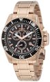 Invicta Men's 11289 Pro Diver Chronograph Black Carbon Fiber Dial 18k Rose Gold Ion-Plated Stainless Steel Watch