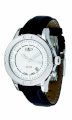 Gio Monaco Men's 771-F Estasi White Dial Black Leather Watch
