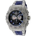 Invicta Men's 0800 Reserve Collection Leviathan Chronograph Blue Polyurethane Watch