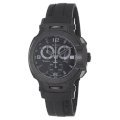 Tissot Men's T0484173705700 T-Race Black Chronograph Dial Black Rubber Strap Watch