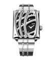 RSW Women's 6020.BS.S0.11.DS Wonderland Rectangular Black Dial Diamond Steel Watch