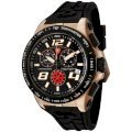 Swiss Legend Men's 80040-RG-01-BB Sprint Racer Collection Chronograph Black Rubber Watch