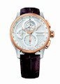 Louis Erard Men's 79220AO31.BAV52 1931 Automatic Chrono Rose Gold Bezel Brown Alligater Leather Watch