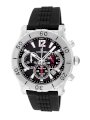 Le Chateau Men's 5439m-blk Sport Dinamica Chronograph Stainless Steel Rubber Band Watch