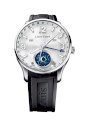 Louis Erard Men's 48223AA01.BDE09 1931 Automatic Luminous Silver Dial Black Rubber Watch