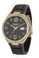 Kenneth Cole New York Men's KC9048 Classic Antique Brushed Gold Finish Rubber Link Watch
