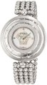 Versace Women's 80Q99SD497 S099 Eon 3 Rings Stainless Steel Bracelet with Mother-of-Pearl Dial and Diamond Accents Watch