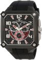 Viceroy Men's 47639-75 Black Square Chronograph Date Rubber Watch