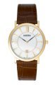 Roamer of Switzerland Men's 934856 48 85 09 Limelight Gold PVD Brown Leather Mother-Of-Pearl Watch