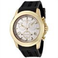 Swiss Legend Men's 40042-YG-02 Chronograph Gold-Tone Stainless Steel Black Rubber Silver Dial Watch