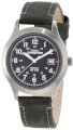 Timex Men's T498699J Expedition Full Size Black Leather Field Watch