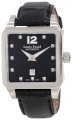 Louis Erard Women's 20700AA12.BAV11 Emotion Square Automatic Black Alligater Leather Diamond Watch