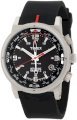 Timex Men's T2N724DH Intelligent Quartz Analog Compass Silver Case Black Strap Watch