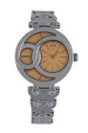 RSW Women's 6025.BS.S0.8.00 Wonderland Round Orange Dial Stainless Steel Watch