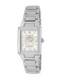 Le Chateau Women's 1816LCL-WHTandBEIGE Diamond Accented All Steel Watch