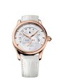 Louis Erard Women's 92600OR11.BACS5 Emotion Automatic Rose Gold White Alligater Leather Date Watch