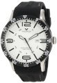 Viceroy Men's 432049-05 White Dial Black Rubber Date Watch