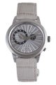 RSW Men's 9140.BS.L5.5.00 Consort Oval Off-White Leather Dual Time Date Watch