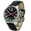 Ingersoll Men's IN4604BK Classic Automatic Silver-Tone Black Leather Watch