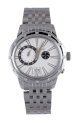 RSW Men's 9140.BS.S0.2.D0 Consort Oval White Dial Steel Diamond Dual Time Date Watch