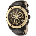 Swiss Legend Men's 10005-BB-01-GB Traveler Collection Chronograph Black Dial Black Leather Watch