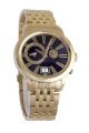 RSW Men's 9140.PP.PP.1.00 Consort Oval Rose Gold Pvd Black Dial Dual Time Steel Watch