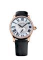 Louis Erard Women's 92602OS01.BAS91 Emotion Automatic Rose Gold Black Satin Diamond Watch