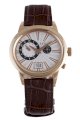 RSW Men's 9140.PP.L9.2.00 Consort Oval Rose Gold Pvd Brown Leather Dual Time Watch