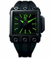 RSW Men's 7120.1.R1.H16.00 Outland Square Automatic Black Pvd Rubber Watch