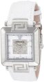 Versace Women's 88Q99SD97F S001 Reve Carrè Mother-Of-Pearl Genuine Alligator Band 69-Diamond Watch