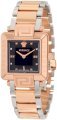 Versace Women's 88Q80SD008 S089 Reve Carrè Rose-Gold Plated Black Mother-Of-Pearl Diamond Watch
