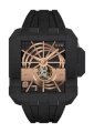 RSW Men's 7110.MS1.R1.10.00 Crossroads Square Automatic Black Rubber Watch