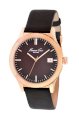 Kenneth Cole New York Men's KC1855 Classic Rose Gold Black Dial Strap Watch