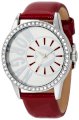 Morgan Women's M1103R Round Crystallized Red with Logo Watch